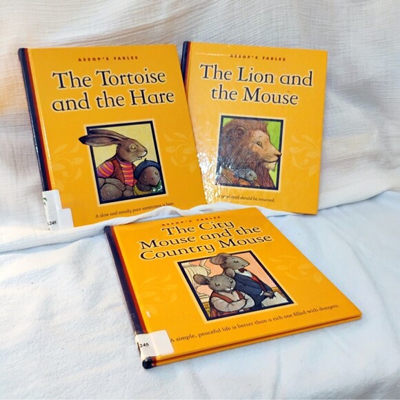 Aesops Fables 7 Book Set Graham Percy Hardcover - Picture 3 of 8